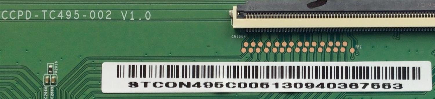 T-CON PARA TV HITACHI·ROKU TV / NUMERO DE PARTE STCON495C005 / STCON495C-005 / CCPD-TC495-002 V1.0 / STCON495C00513 / E88441 / PANEL CC495PU1L11 / CC495PU1L 11 / MODELO 50RC6 / ((NOTA IMPORTANTE:CHECAR QUE EL PANEL Y MODELO CORRESPONDA CON SU TELEVISION)) - Imagen 2